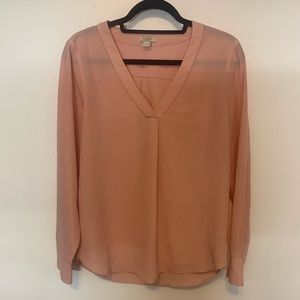 Long Sleeve Sheer Blouse